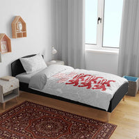 Custom England Fooball Bedding Set The Three Lions Red Version