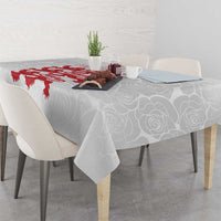 Custom England Fooball Tablecloth The Three Lions Red Version