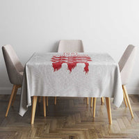 Custom England Fooball Tablecloth The Three Lions Red Version