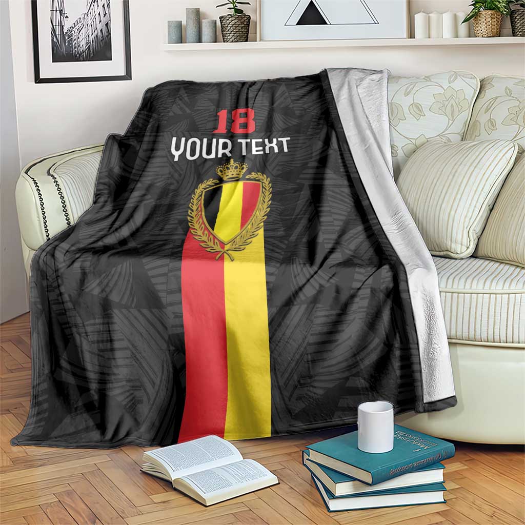 Custom Belgium Football Blanket De Rode Duivels