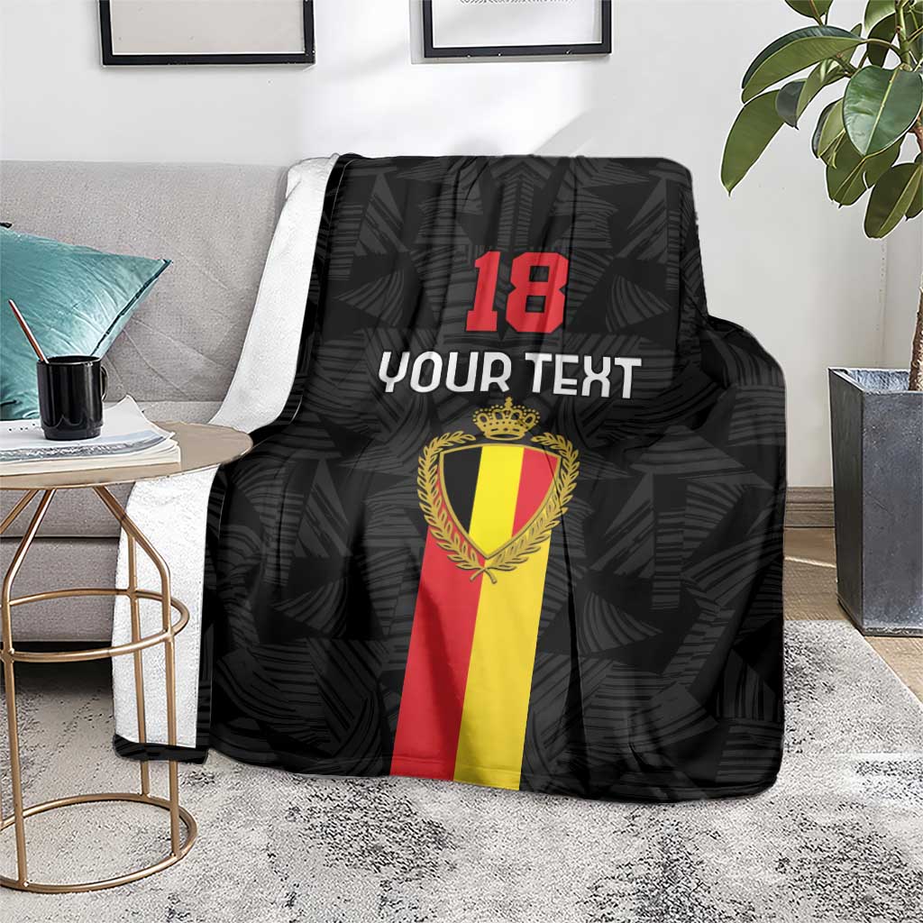 Custom Belgium Football Blanket De Rode Duivels