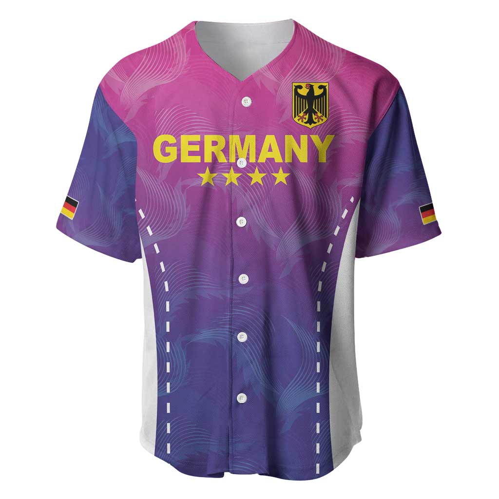 Custom Germany Football Baseball Jersey Pink Version - Wonder Print Shop