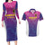 Custom Germany Football Couples Matching Long Sleeve Bodycon Dress and Hawaiian Shirt Pink Version - Wonder Print Shop