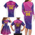 Custom Germany Football Family Matching Long Sleeve Bodycon Dress and Hawaiian Shirt Pink Version - Wonder Print Shop