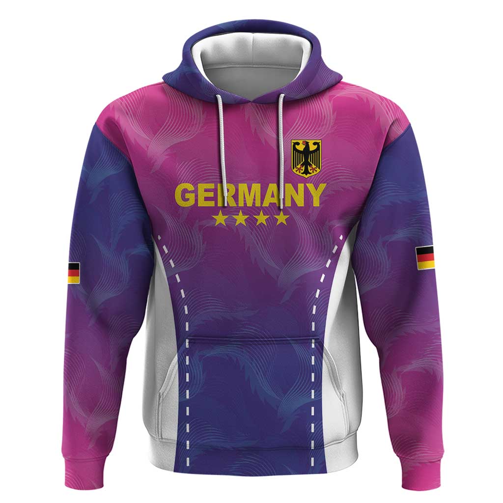 Custom Germany Football Hoodie Pink Version - Wonder Print Shop