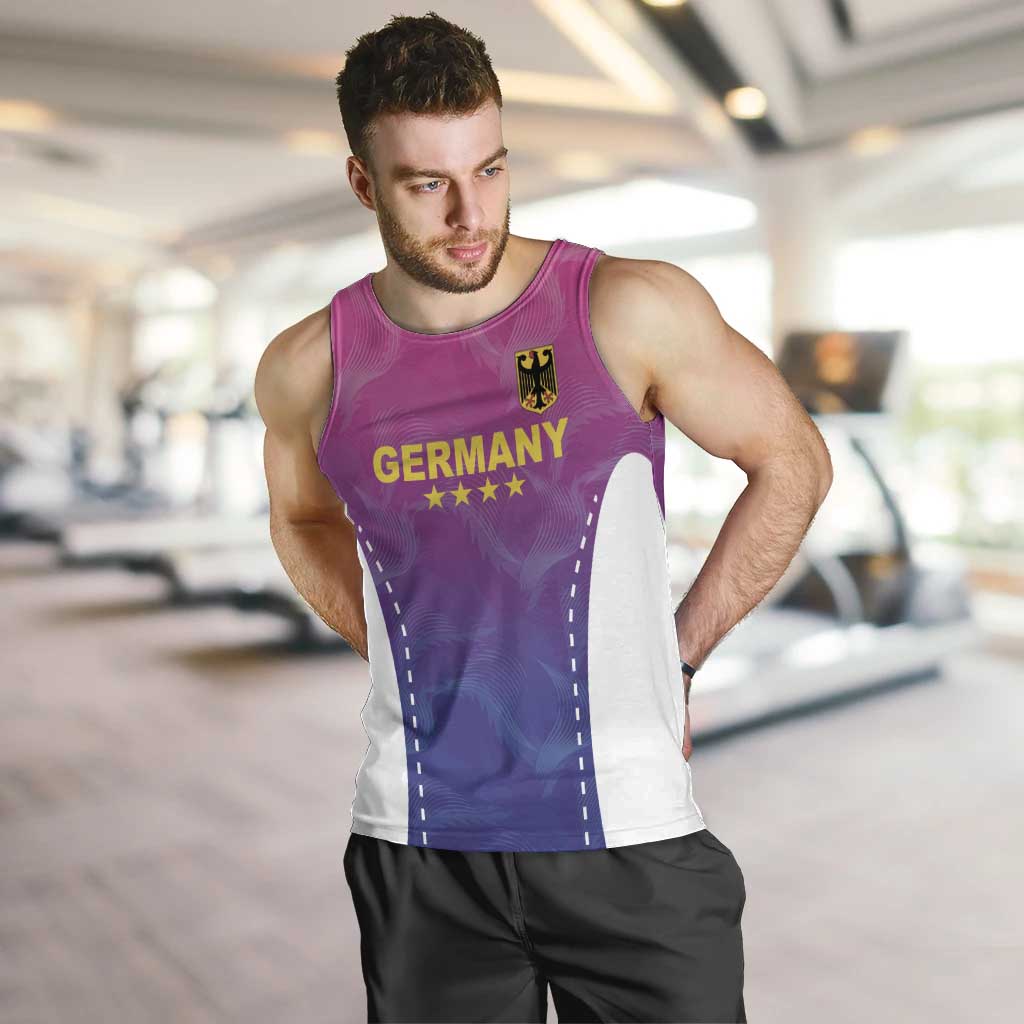 Custom Germany Football Men Tank Top Pink Version - Wonder Print Shop