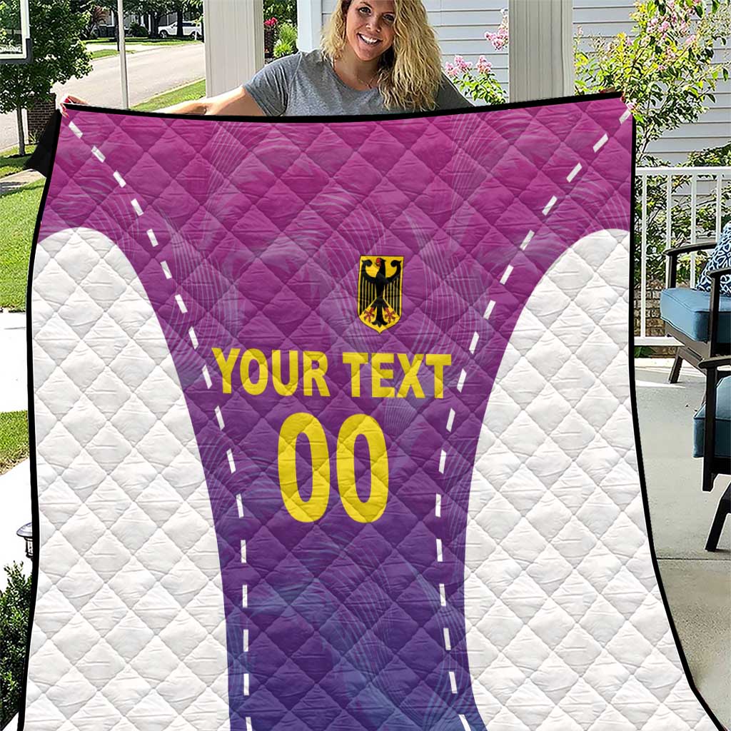 Custom Germany Football Quilt Pink Version