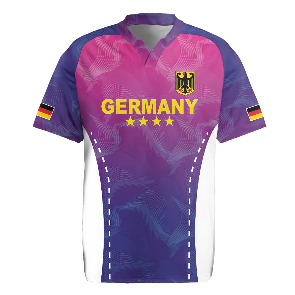 Custom Germany Football Rugby Jersey Pink Version