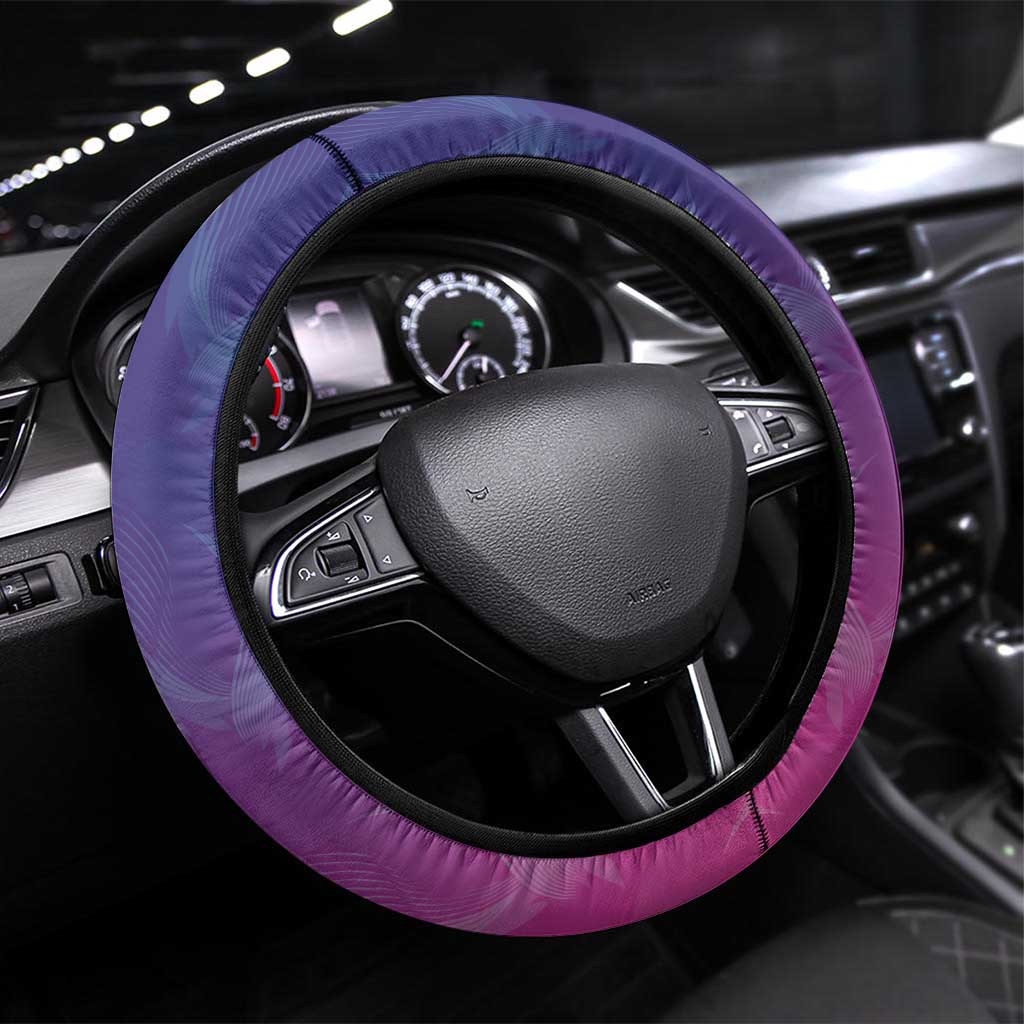 Germany Football Steering Wheel Cover Pink Version