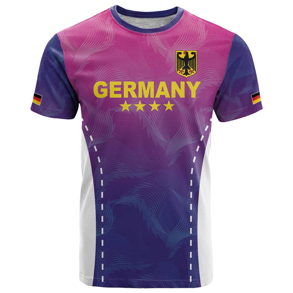 Custom Germany Football T Shirt Pink Version