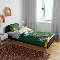 Custom Rugby South Africa Bedding Set Springboks Mascot - Wonder Print Shop