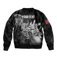 Personalized Isle of Man Cricket Bomber Jacket Go Champion - Wonder Print Shop