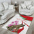 Lebanon Striped Hyena Area Rug With Cyclamen Flowers