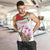 Lebanon Striped Hyena Men Tank Top With Cyclamen Flowers - Wonder Print Shop