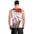 Lebanon Striped Hyena Men Tank Top With Cyclamen Flowers - Wonder Print Shop