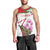 Lebanon Striped Hyena Men Tank Top With Cyclamen Flowers - Wonder Print Shop