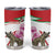 Lebanon Striped Hyena Tumbler Cup With Cyclamen Flowers - Wonder Print Shop