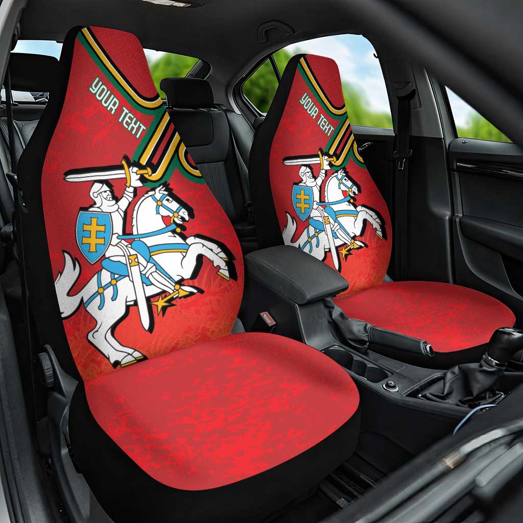 Personalized Lithuania Coat Of Arms Car Seat Cover Special Version