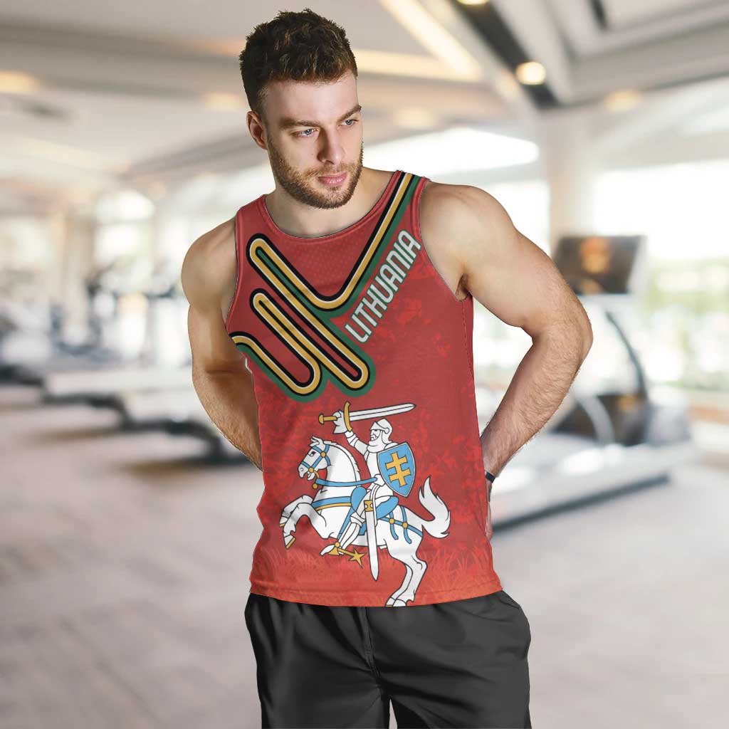 Personalized Lithuania Coat Of Arms Men Tank Top Special Version - Wonder Print Shop