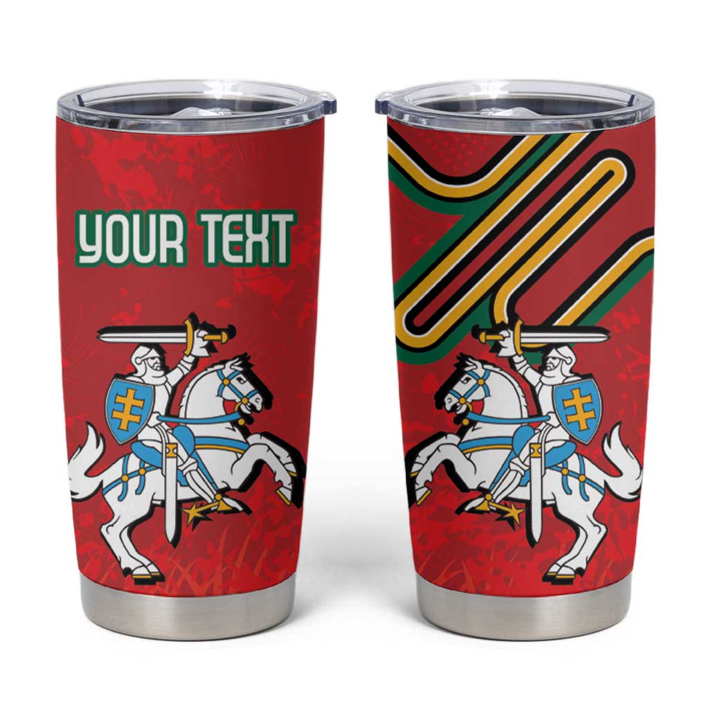 Personalized Lithuania Coat Of Arms Tumbler Cup Special Version - Wonder Print Shop