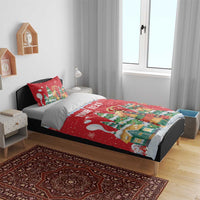 Romania Christmas Personalized Bedding Set Romanian Folklore Capra Goat - Wonder Print Shop