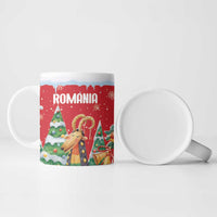 Romania Christmas Personalized Ceramic Mug Romanian Folklore Capra Goat - Wonder Print Shop