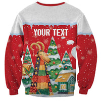 Romania Christmas Personalized Sweatshirt Romanian Folklore Capra Goat - Wonder Print Shop