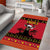 Angola Christmas Area Rug Giant Sable Antelope Virtus Unita Fortior - Wonder Print Shop