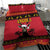 Angola Christmas Bedding Set Giant Sable Antelope Virtus Unita Fortior - Wonder Print Shop