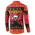 Angola Christmas Button Sweatshirt Giant Sable Antelope Virtus Unita Fortior - Wonder Print Shop