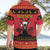 Angola Christmas Hawaiian Shirt Giant Sable Antelope Virtus Unita Fortior - Wonder Print Shop