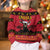 Angola Christmas Kid Ugly Christmas Sweater Giant Sable Antelope Virtus Unita Fortior - Wonder Print Shop