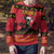 Angola Christmas Ugly Christmas Sweater Giant Sable Antelope Virtus Unita Fortior - Wonder Print Shop