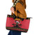 Angola Christmas Leather Tote Bag Giant Sable Antelope Virtus Unita Fortior - Wonder Print Shop