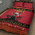 Angola Christmas Quilt Bed Set Giant Sable Antelope Virtus Unita Fortior - Wonder Print Shop