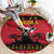 Angola Christmas Round Carpet Giant Sable Antelope Virtus Unita Fortior