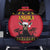 Angola Christmas Spare Tire Cover Giant Sable Antelope Virtus Unita Fortior - Wonder Print Shop