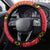 Angola Christmas Steering Wheel Cover Giant Sable Antelope Virtus Unita Fortior - Wonder Print Shop