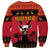 Angola Christmas Sweatshirt Giant Sable Antelope Virtus Unita Fortior - Wonder Print Shop