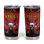 Angola Christmas Tumbler Cup Giant Sable Antelope Virtus Unita Fortior - Wonder Print Shop