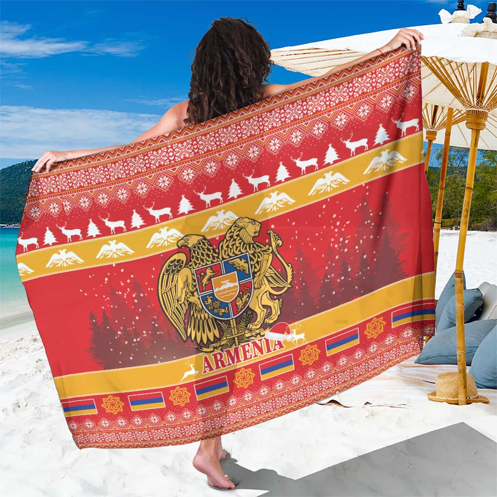 Armenia Christmas Sarong Coat Of Arms With Arevakhach