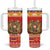 Armenia Christmas Tumbler With Handle Coat Of Arms With Arevakhach - Wonder Print Shop