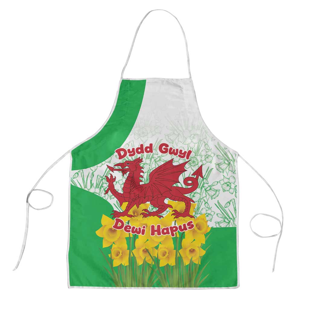 Saint David’s Day Welsh Dragon Apron Dydd Gwyl Dewi Hapus - Wonder Print Shop