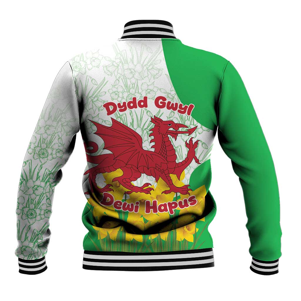 Saint David’s Day Welsh Dragon Baseball Jacket Dydd Gwyl Dewi Hapus - Wonder Print Shop