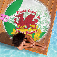 Saint David’s Day Welsh Dragon Beach Blanket Dydd Gwyl Dewi Hapus - Wonder Print Shop