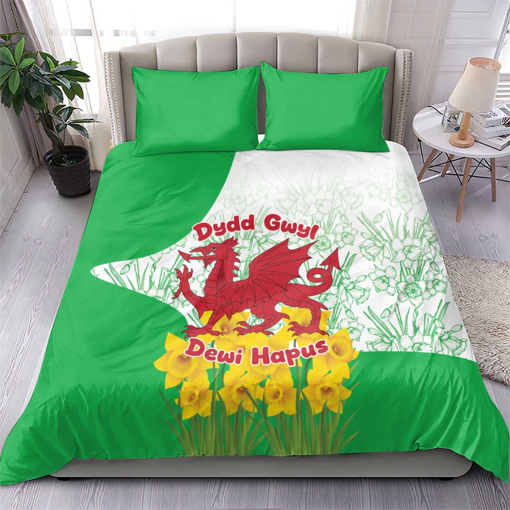 Saint David’s Day Welsh Dragon Bedding Set Dydd Gwyl Dewi Hapus - Wonder Print Shop