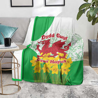 Saint David’s Day Welsh Dragon Blanket Dydd Gwyl Dewi Hapus - Wonder Print Shop
