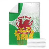 Saint David’s Day Welsh Dragon Blanket Dydd Gwyl Dewi Hapus - Wonder Print Shop