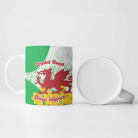 Saint David’s Day Welsh Dragon Ceramic Mug Dydd Gwyl Dewi Hapus - Wonder Print Shop