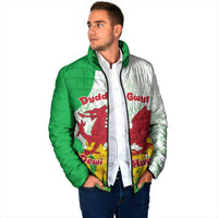 Saint David’s Day Welsh Dragon Padded Jacket Dydd Gwyl Dewi Hapus - Wonder Print Shop